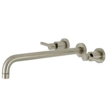 Kingston Brass KS8048DL Wall Mount Tub Faucet, Brushed Nickel KS8048DL